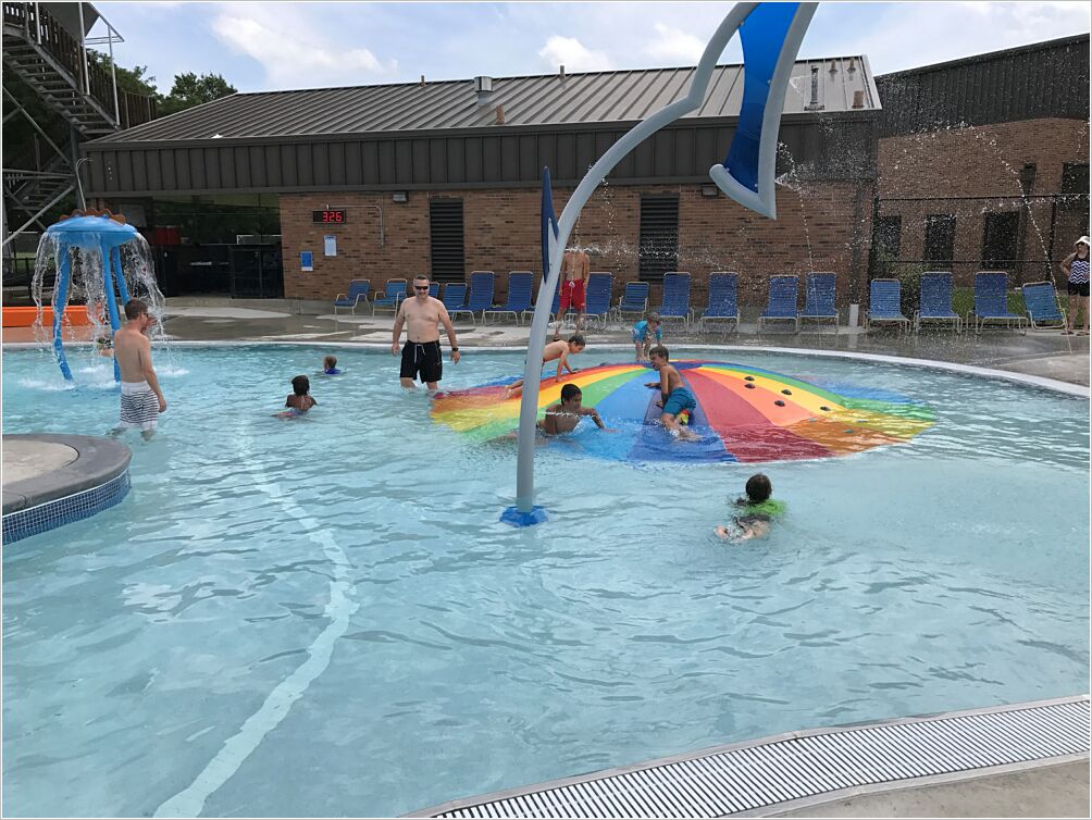 With Dad at Blue Ash Rec Center